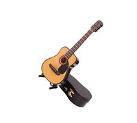 HONITANO Miniatura Guitarra Decorativa de Realista para Hogar y Regalo de Cumpleaños Instrumento Musical Decorativo y Ayuda Didáctica