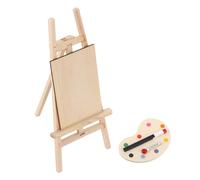 HONITANO Miniature Wood Easel Stand Estable Soporte de Madera para Mini Pintura Decoración para Casa de Muñecas Exhibidor para Mini Lienzos y Arte Miniatura