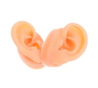 HONITANO Modelo de Orejas de Silicona Flexible Realista para Práctica y Exhibición Izquierda y Derecha para Entrenamiento Perforación y Joyería
