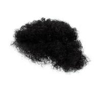 HONITANO Moño Afro Rizado Sintético con de Alta Temperatura Accesorio para Mujeres Peluca de Estilo Natural y Voluminoso Cómodo y Resistente para Fiestas y Diario
