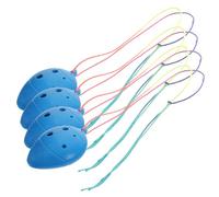 HONITANO Ocarina Para Principiantes De 6 Agujeros, 4 Piezas, Mini Instrumento Musical De Plástico, Color Azul, Adecuado Para Niños y Prácticas Musicales Educativas