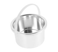 HONITANO Olla de Cera Profesional de Aleación de Aluminio 1 Unidad 105 Mm Diámetro Interior Funda Rápida para Máquina de Depilación Uso Profesional y Doméstico Recipiente Interior