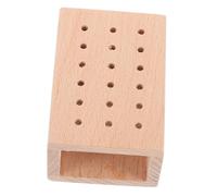 HONITANO Organizador De Herramientas De Madera Para Almacenamiento De Bur Soporte De Brocas Para Manicura Diseño Compacto y Fácil De Limpiar Para Salones y Uso Doméstico