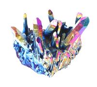 HONITANO Ornamento de Racimo de Cristal Natural con Colorida Decoración de Escritorio para Hogar y Oficina Piedra para Jardinería y DIY