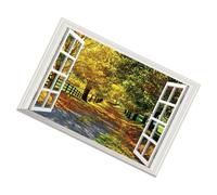 HONITANO Pegatinas 3d Para Ventana Falsa De Pvc Extraíbles, Calcomanías Decorativas Para Pared Paisaje Realista, Ideales Para Salón y Dormitorio, Tamaño 40x60 Cm