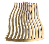 HONITANO Peine Vintage de Latón para Mujer Accesorio de Boda Artesanal Peine Decorativo Ondulado para Fiesta y Banquete Diseño Elegante y Duradero