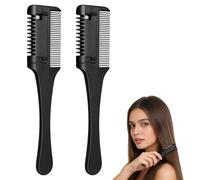 HONITANO Peines Cortapelo de Doble Cuchilla para Cortar el Cabello, Plástico y Metal, 2 Piezas, Ideales para Uso en Casa y Bricolaje