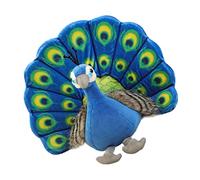 HONITANO Peluche de Pavo Real Adorable y Realista Muñeco de Peluche Suave para Decoración del Hogar Juguete Portátil y Acogedor para Escritorio