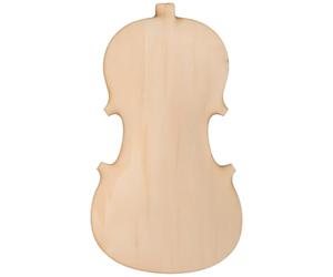 HONITANO Placa trasera para violín 4/4 (hazlo tú mismo) - Panel trasero de madera sin acabado para violín - Accesorio para la fabricación de instrumentos de cuerda para luthieres, reparación de