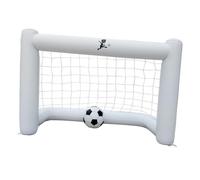 HONITANO Portería de Fútbol Hinchable con Inflable para Interior y Exterior Incluye Portería y Balón Blanco para Jardín y Parque