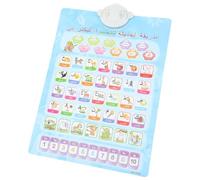 HONITANO Póster Interactivo Sonido del Alfabeto Árabe E Inglés para Niños, Gráfico Educativo Electrónico para Aula, Tabla Colgante Tamaño Único para Desarrollo del Lenguaje y Aprendizaje