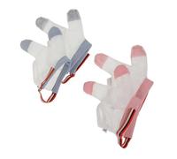 HONITANO Protector Dedos Para Ñiño Transpirable y Ajustable, Antisucción Para Bebés M, Para Corregir El Hábito De Chuparse El Pulgar Horas De Dormir y Juegos, Pack 4 Piezas Diseño De Malla Cómoda