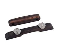 HONITANO Puente de Guitarra para Mandolina, 4 Cuerdas, Altura Ajustable, Madera de Rosa, Color Café, Accesorio Ligero y Duradero para Instrumentos Musicales