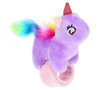 HONITANO Pulsera de Unicornio de Peluche para Niños Textura Agradable y Diseño Compacto, Adecuado para Fiestas de Cumpleaños y Juego, Material Felpa y Algodón Pp Color Aleatorio
