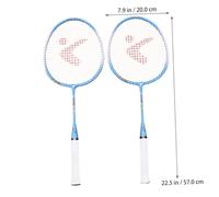 HONITANO Raqueta Bádminton Infantil Aluminio Ligera con Palmaditas de Entrenamiento Diseño de Dibujos Animados Set Deportivo Exterior para Niñas Colores Azul o Rosa Color