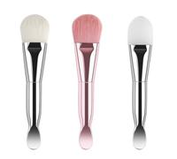 HONITANO Set de 3 Brochas de Silicona para Mascarilla Facial Cucharas Aplicadoras, Portátiles y Resistentes para Productos de Cuidado Piel y Body Butter en DIY Mask Craft