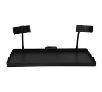 HONITANO Soporte de Micrófono Abrazadera y Bandeja Plástica Alargada, Soporte para Partituras y Teléfono Clip Flexible, Accesorio para Karaoke, Estudio y Grabación Profesional