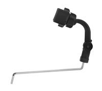 HONITANO Soporte para celular para saxofón soporte para teléfono sostenedor del saxofón alto sostenedor de la trompeta soporte para micrófono de saxofón Acero inoxidable Black