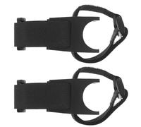 HONITANO Soporte para Luz de Bicicleta Negro 2 Piezas, Abrazadera de Montaje Fijo para Luces Delanteras y Traseras, Compatible Manillar para Ciclismo de Carretera y Montaña,