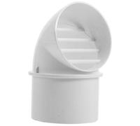 HONITANO Tapa de Ventilación de Pared Resistente al Viento de PVC Cubierta Exterior para Campana Extractora de Cocina Diámetro 75 MM Diseño Multifuncional para Ventilación de Techo y