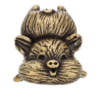 HONITANO Tirador de Puerta Decorativo para Habitación Infantil, Manija de Latón Vintage Forma de Cerdito, Diseño Ergonómico Seguro, Pomos Rústicos para Muebles y Armarios, Estilo Retro