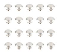 HONITANO Tiradores para Armario de Acero Inoxidable 304, Perillas Redondas Grandes sin Tornillos, Paquete de 20 Piezas, Pomos de Herrajes para Muebles y Cajones, Uso en Cocina y Oficina