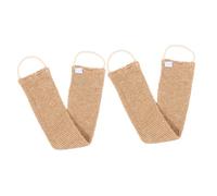 HONITANO Toalla Exfoliante Espalda y Baño De Yute y Ramio 2 Piezas Tamaño Estándar Correa Para Fregar Cuerpo Uso Diario Casa y Viaje