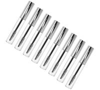 HONITANO Tubo de Rímel Vacío Negro de 10 Ml con Aplicador Envase Recargable para Máscara de Pestañas Set de 8 Unidades Diseño Hermético para Maquillaje DIY y Uso Profesional Portátil y