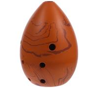 HONITANO Xun de Cerámica para Principiantes, Instrumento Musical de Viento de 8 Agujeros, Color Tierra, Tono F, Tamaño de Forma de Gota, Adecuado para Niños y Obsequio Educativo