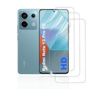 HonJenSeoa 3 Piezas Protector de Pantalla de Hidrogel para Xiaomi Redmi Note 13 Pro 5G, Lámina de TPU Flexible Antiarañazos, Cobertura Completa Curva 3D, Alta Definición HD y Alta Sensibilidad Táctil