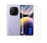 HonJenSeoa 3 Piezas Protector de Pantalla de Hidrogel para Xiaomi Redmi Note 14 Pro+ 5G, Lámina de TPU Flexible Antiarañazos, Cobertura Completa Curva 3D, Alta Definición HD y Alta Sensibilidad Táctil