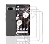 HonJenSeoa Protector de pantalla de película de hidrogel para Google Pixel 7a, 3 Piezas película protectora de TPU suave transparente HD Curva Sin Burbujas 3D de Cobertura Completa
