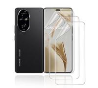 HonJenSeoa Protector de pantalla de película de hidrogel para Honor 200 Pro, 3 Piezas película protectora de TPU suave transparente HD Curva 3D de Cobertura Completa Sin Burbujas