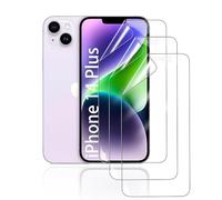 HonJenSeoa Protector de pantalla de película de hidrogel para iPhone 14 Plus, 3 Piezas película protectora de TPU suave transparente HD Curva 3D de Cobertura Completa Sin Burbujas