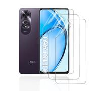 HonJenSeoa Protector de pantalla de película de hidrogel para Oppo A60, 3 Piezas película protectora de TPU suave transparente HD Curva 3D de Cobertura Completa Sin Burbujas
