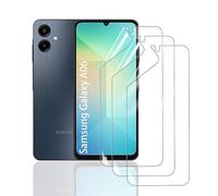 HonJenSeoa Protector de pantalla de película de hidrogel para Samsung Galaxy A06, 3 Piezas película protectora de TPU suave transparente HD Curva 3D de Cobertura Completa Sin Burbujas