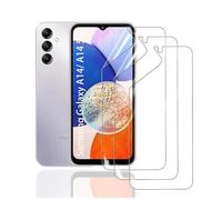 HonJenSeoa Protector de pantalla de película de hidrogel para Samsung Galaxy A14/ A14 5G, 3 Piezas película protectora de TPU suave transparente HD Curva 3D de Cobertura Completa Sin Burbujas