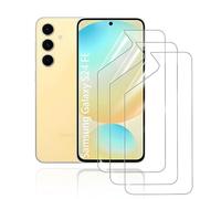 HonJenSeoa Protector de pantalla de película de hidrogel para Samsung Galaxy S24 FE, 3 Piezas película protectora de TPU suave transparente HD Curva 3D de Cobertura Completa Sin Burbujas