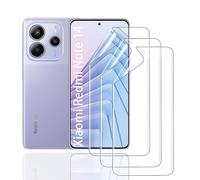 HonJenSeoa Protector de pantalla de película de hidrogel para Xiaomi Redmi Note 14, 3 Piezas película protectora de TPU suave transparente HD Curva 3D de Cobertura Completa Sin Burbujas