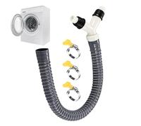 HonJiekomy Adaptador de manguera de drenaje para lavadora, fácil instalación, ajuste apretado, antireflujo, manguera de drenaje para lavavajillas, apartamento, baño, lavandería, espacio reducido