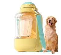 HonJiekomy Botella de Agua portátil para Perros,Botella de Agua para Perros - de Viaje para,2 en 1 a Prueba de Fugas, dispensador de para, Bebedero para Cachorros, Botella