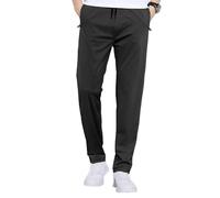 HonJiekomy Pantalones deportivos elásticos para hombre, pantalones deportivos para correr, pantalones elásticos de secado rápido, pantalones ligeros y transpirables, transpirables, ligeros,