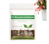 HonJiekomy Polvo de Raíces para Plantas - Abono Orgánico 100 g de Crecimiento,Para Esquejes De Plantas - para el Crecimiento en Suelo, Agua, Jardín, Árbol y Orquídea
