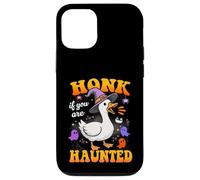 Honk If You Are Haunted Goose Fun Spooky Halloween Carcasa para iPhone 12/12 Pro