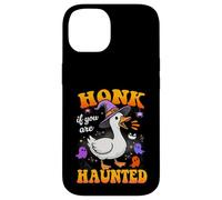 Honk If You Are Haunted Goose Fun Spooky Halloween Carcasa para iPhone 14