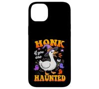 Honk If You Are Haunted Goose Fun Spooky Halloween Carcasa para iPhone 14 Plus