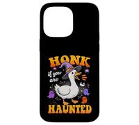 Honk If You Are Haunted Goose Fun Spooky Halloween Carcasa para iPhone 14 Pro MAX
