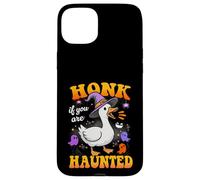 Honk If You Are Haunted Goose Fun Spooky Halloween Carcasa para iPhone 15 Plus