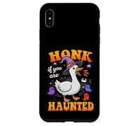 Honk If You Are Haunted Goose Fun Spooky Halloween Carcasa para iPhone XS MAX