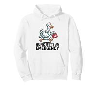 Honk Si es una Enfermera de Ganso Divertido de Emergencia Corriendo Sudadera con Capucha
